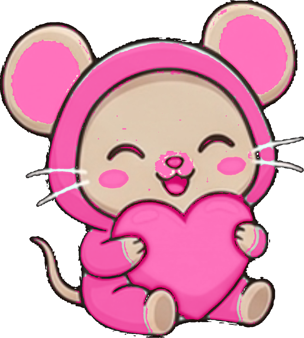 Pink heart Nibling created by Meeks